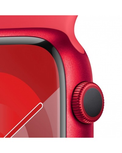 Apple Watch Series 9 45mm GPS (PRODUCT)RED Aluminum Case with Red Sport Band (S/M) MRXJ3