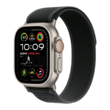 Apple Watch Ultra 2 49mm Natural Titanium Case with Black Trail Loop M/L 2024 (MXTR3)