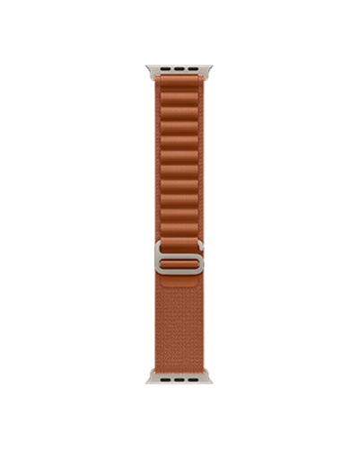 Apple Watch Ultra 3 GPS + Cellular, 49mm Natural Titanium Case with Terra Cotta Alpine Loop - Small