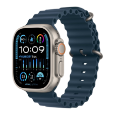 Apple Watch Ultra 2 49mm Titanium Case with Blue Ocean Band (MREG3)