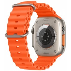 Apple Watch Ultra 2 49mm Titanium Case with Orange Ocean Band (MREH3)