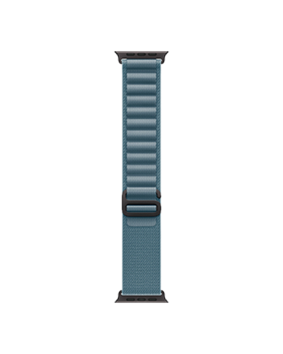 Apple Watch Ultra 3 GPS + Cellular, 49mm Black Titanium Case with Light Blue Alpine Loop - Medium