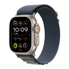 Apple Watch Ultra 2 49mm Titanium Case with Blue Alpine Loop (Medium) (MREP3)