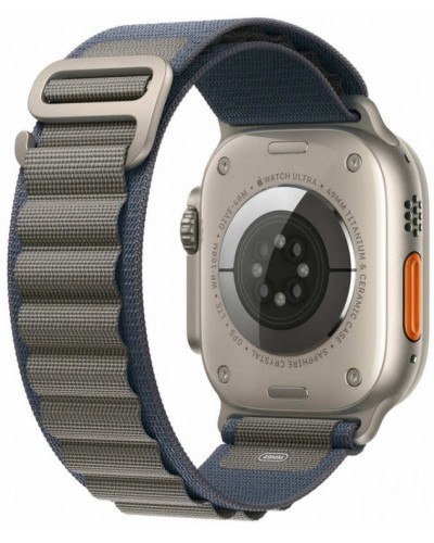 Apple Watch Ultra 2 49mm Titanium Case with Blue Alpine Loop (Large) (MREQ3)