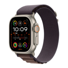 Apple Watch Ultra 2 49mm Titanium Case with Indigo Alpine Loop (Small) (MRER3)
