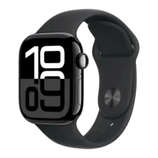 Apple Watch Series 10 GPS 42mm Jet Black Aluminium Case with Black Sport Band - S/M (MWWE3)